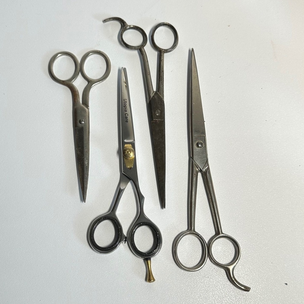 Scissors Lot Utopia Care Griffon Royal Brand‎ Hair Shears 4pc Mixed Brands